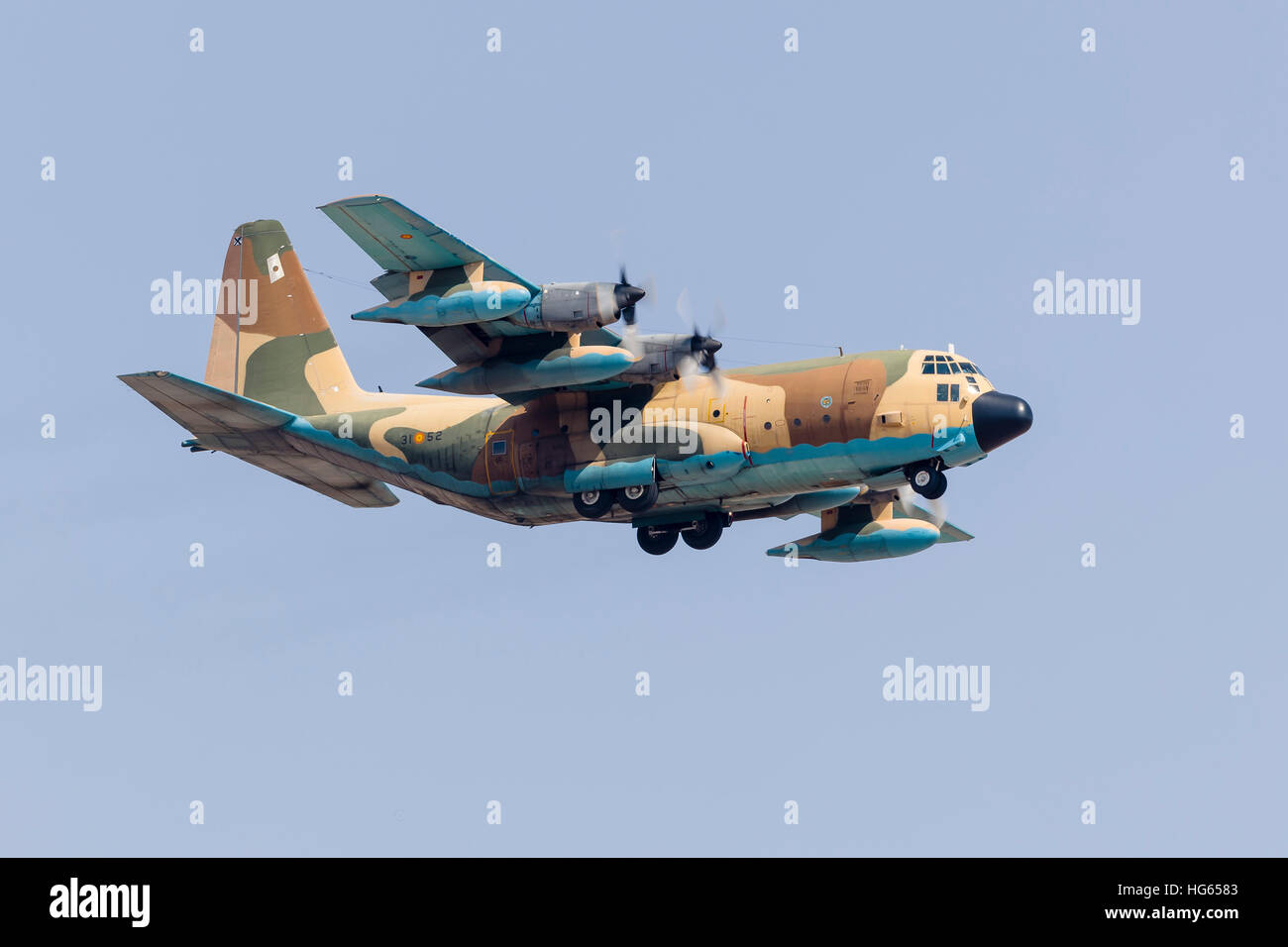 Une armée de l'air espagnole KC-130 Hercules. Banque D'Images