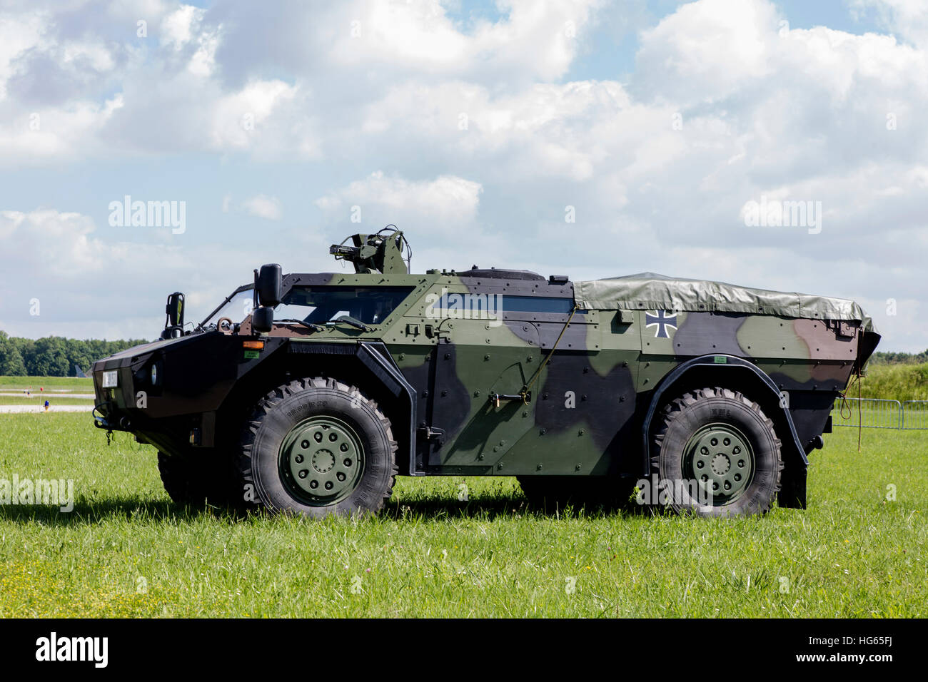 Fennek véhicule blindé de reconnaissance de l'armée allemande. Banque D'Images