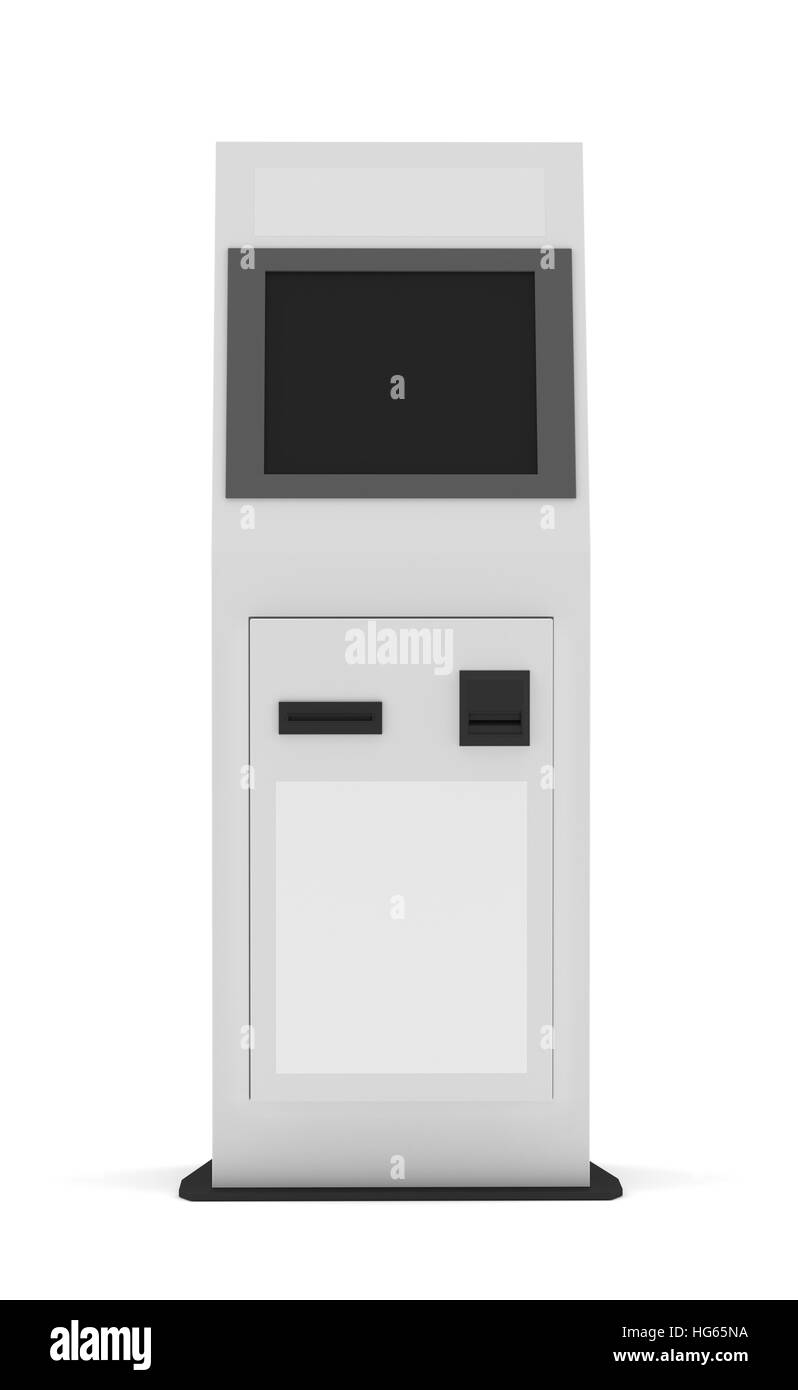 Terminal à écran tactile numérique Banque D'Images