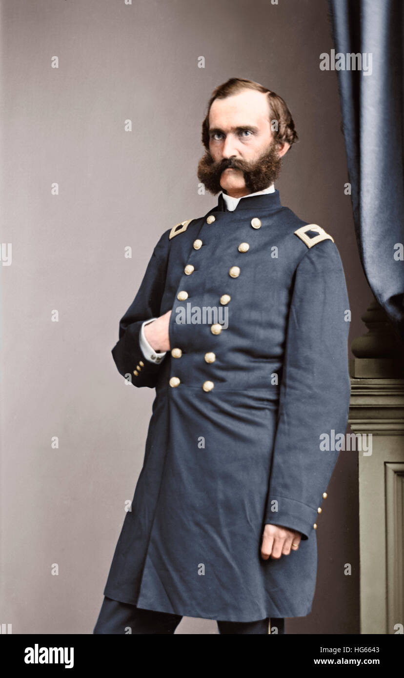 Le Colonel George G. Pride, bénévole aide-de-camp d'Ulysses S. Grant. Banque D'Images