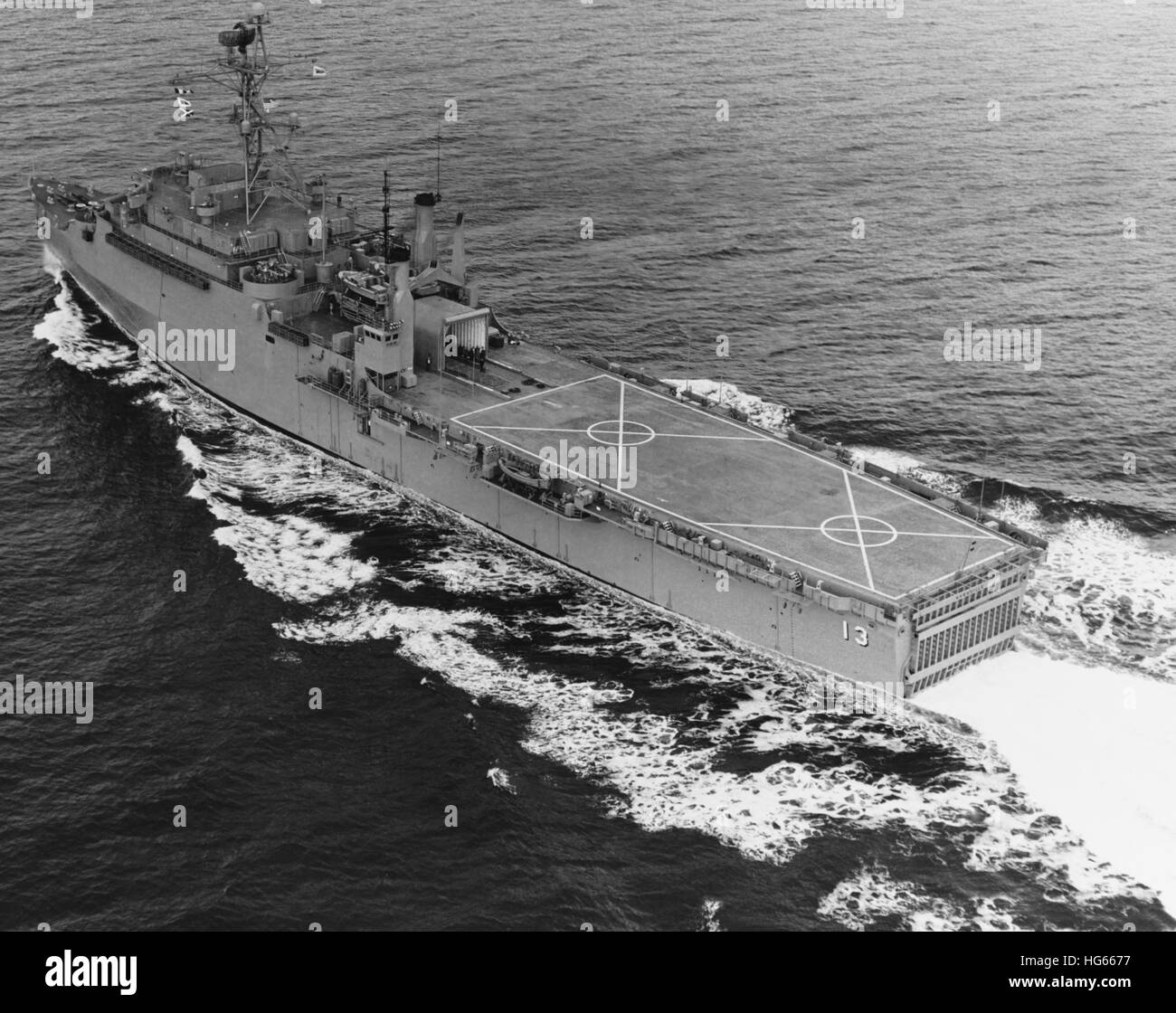 USS Nashville (LPD-13), décembre 1969. Banque D'Images