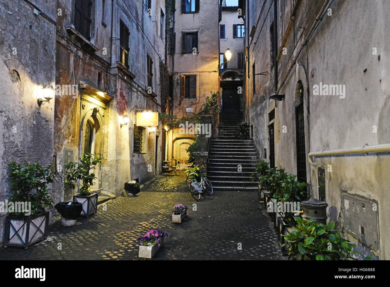 Rome, Italie par nuit Banque D'Images