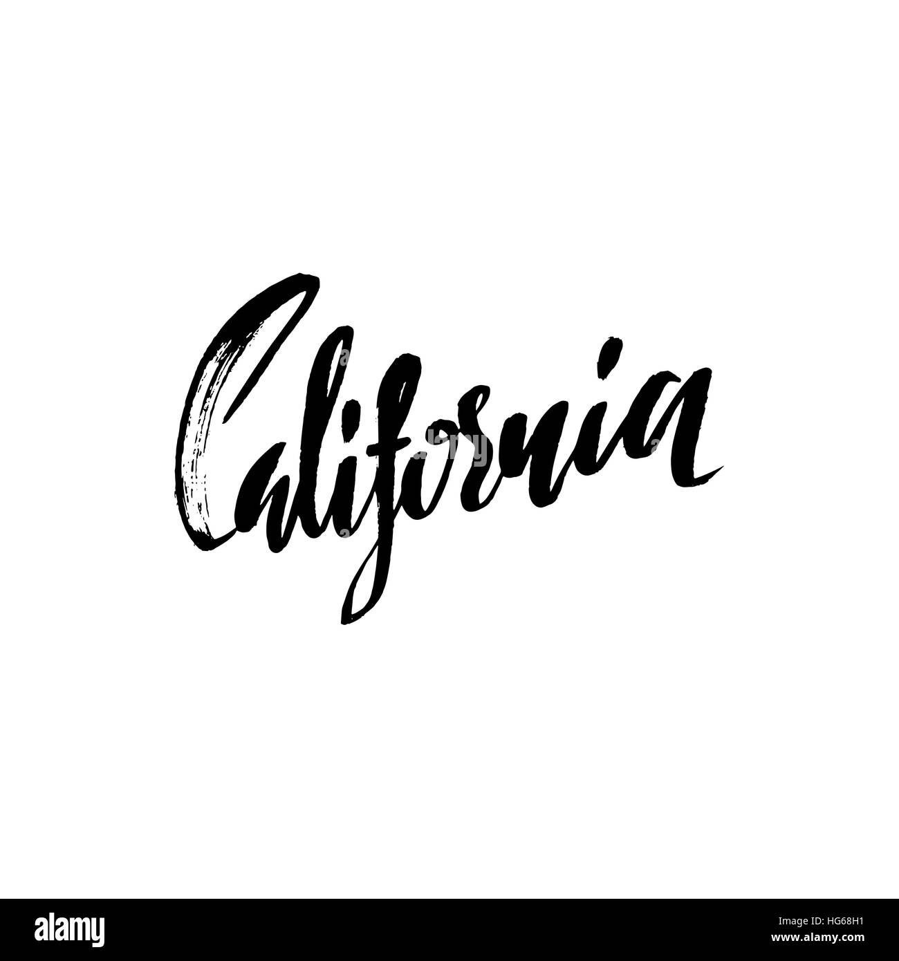 Lettrage de la Californie. Retro typographie imprimer. Texte vintage Image  Vectorielle Stock - Alamy
