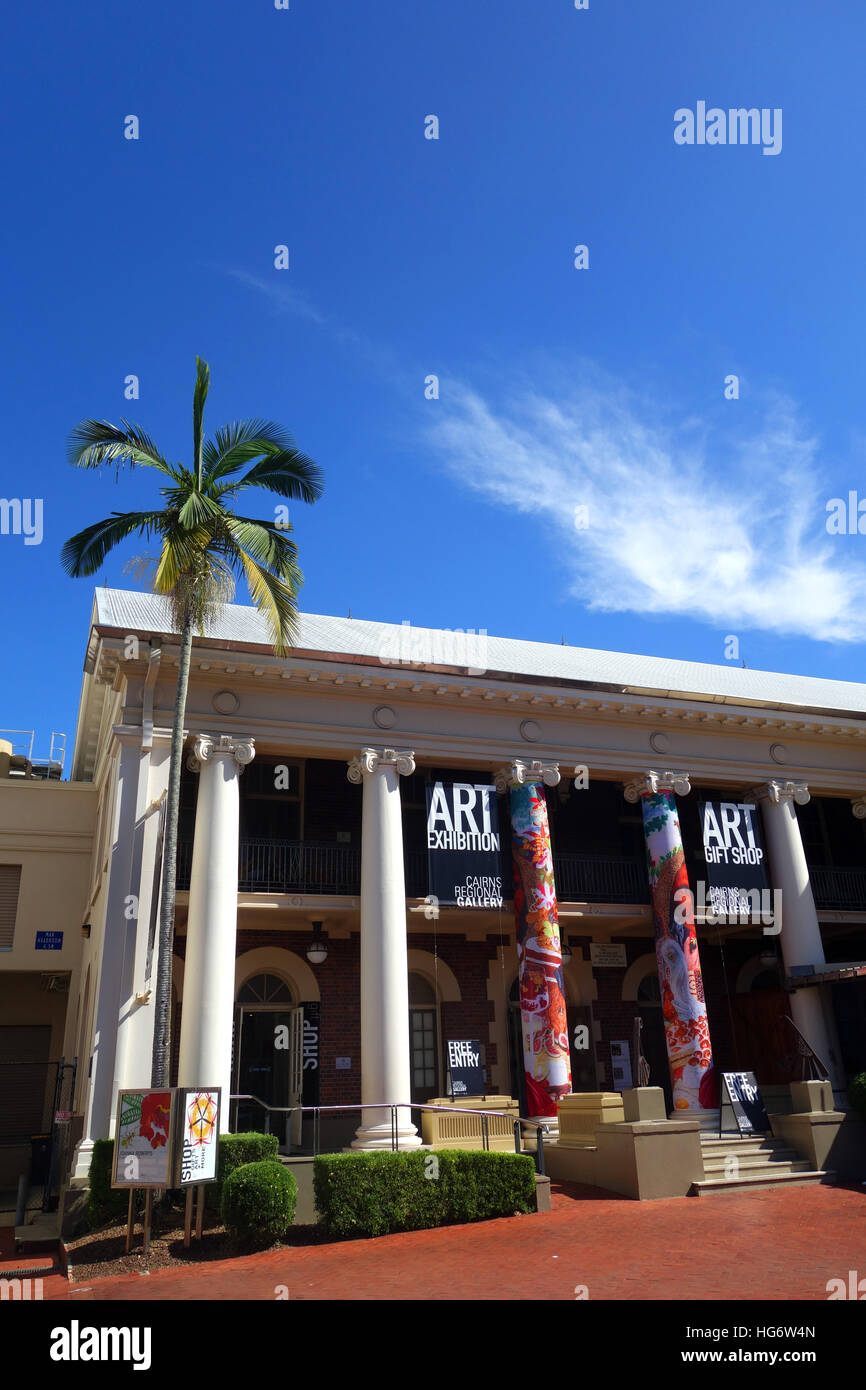 Galerie d'art régionale de Cairns, Cairns, Queensland, Australie. Pas de PR Banque D'Images