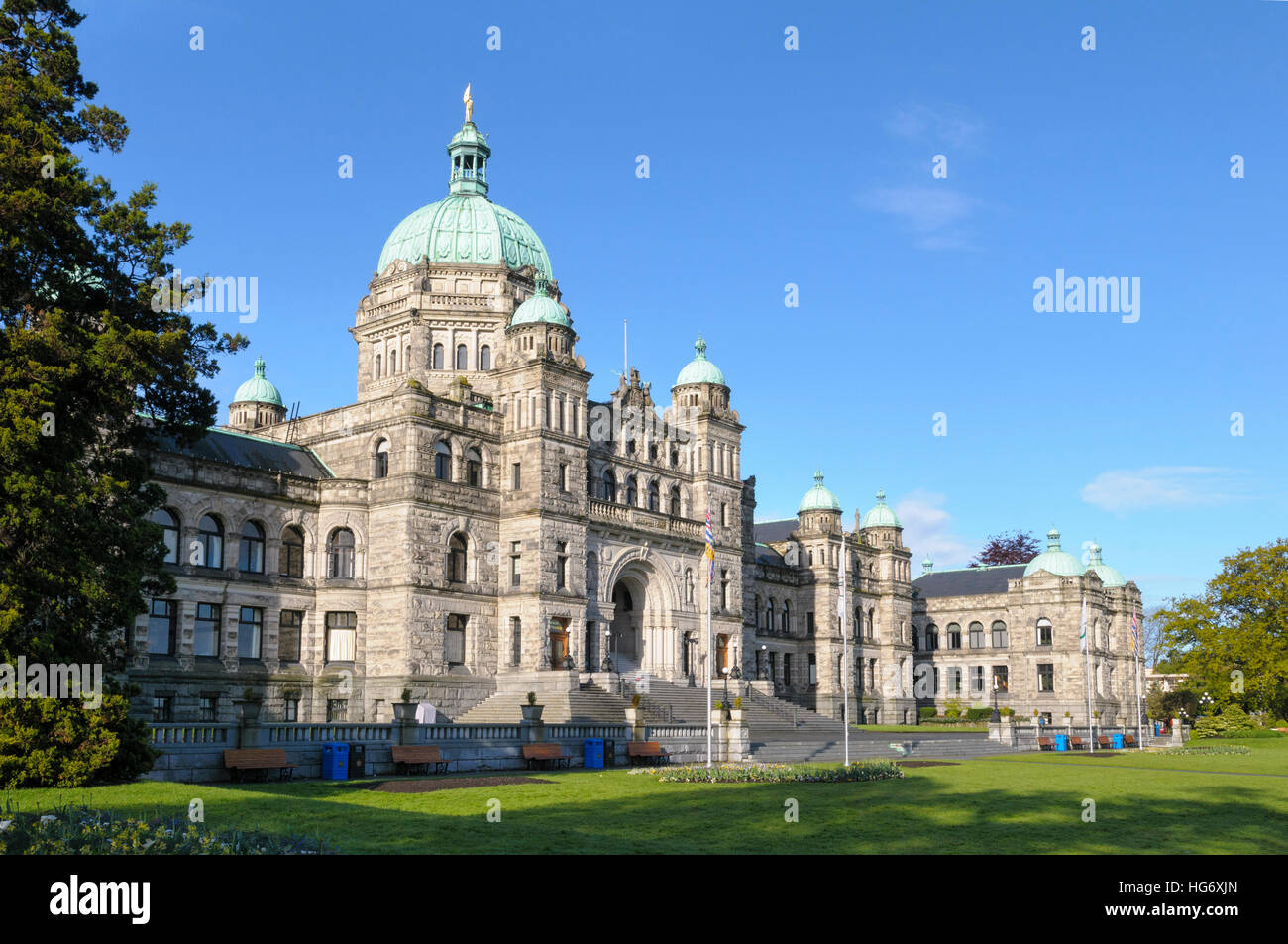 Les édifices du Parlement de la Colombie-Britannique, Vancouver Island, British Columbia, BC, Canada Banque D'Images