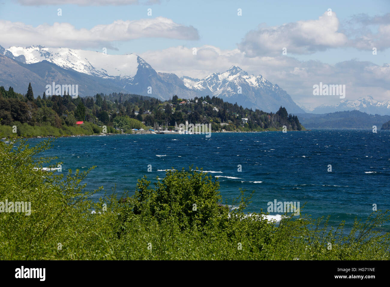 Le lac Nahuel Huapi, Bariloche, Parc National Nahuel Huapi, le Lake District, l'Argentine, l'Amérique du Sud Banque D'Images