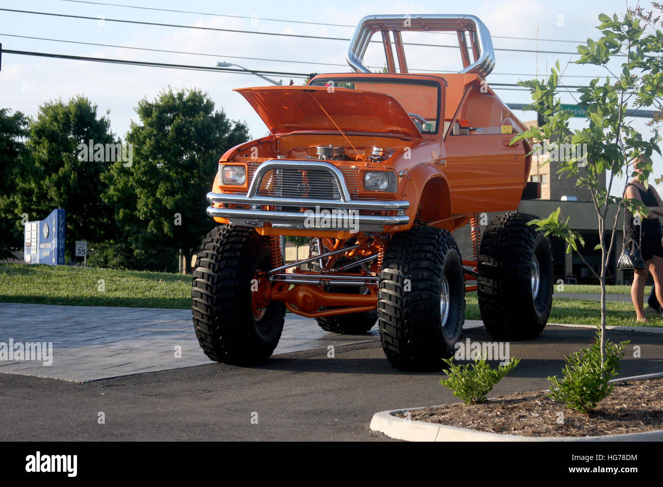 Retro Vintage/// ancienne antique car, de modification. Monster truck. Banque D'Images