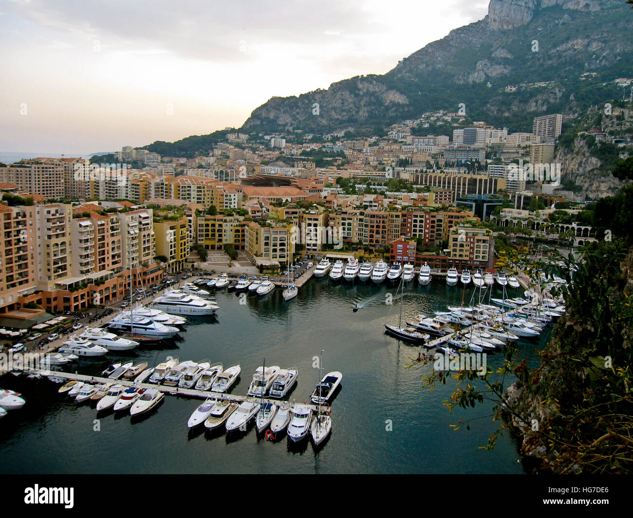 Le port de Monaco, Fontvielle Harbour Banque D'Images