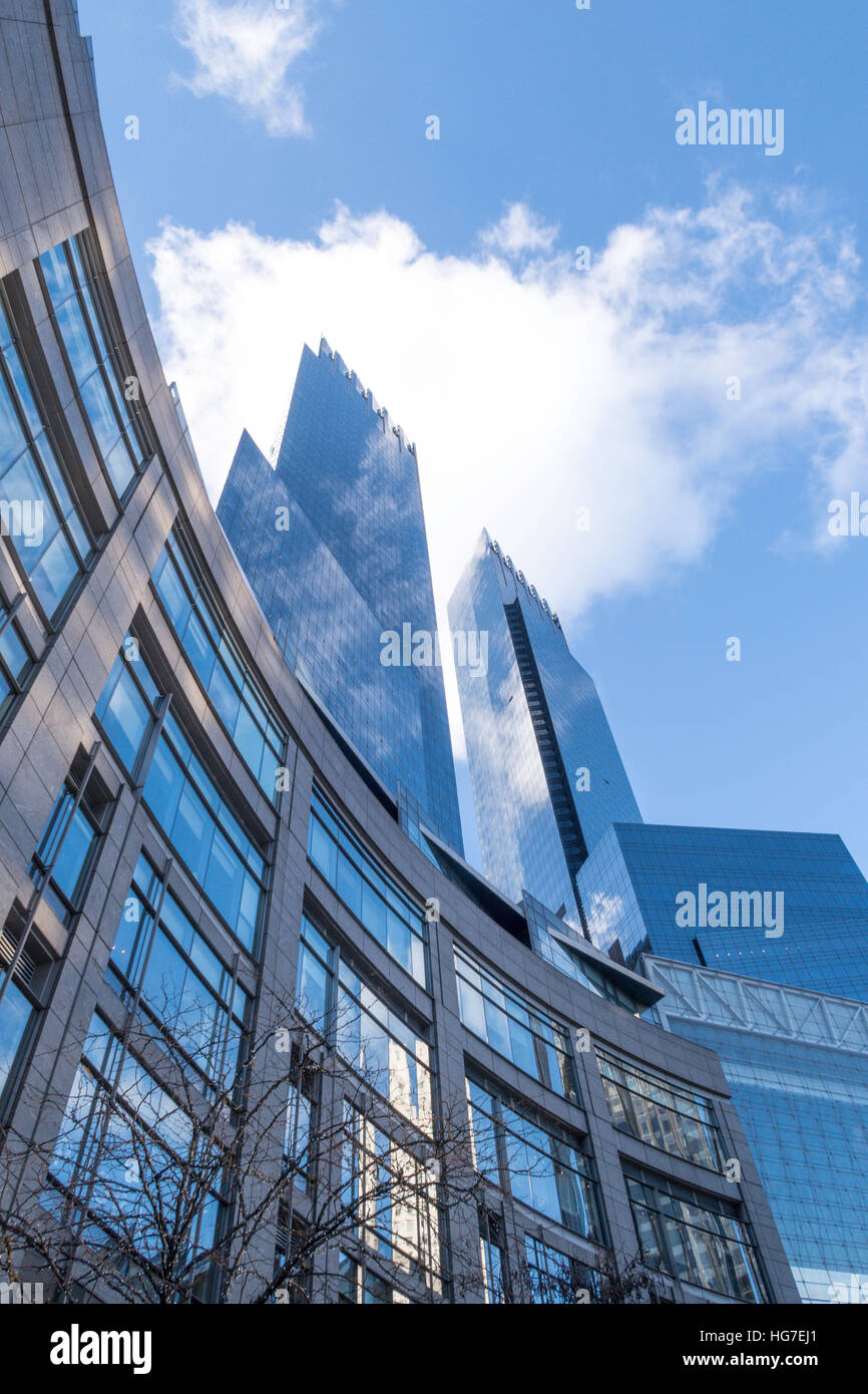 Deutsche Bank Center, anciennement Time Warner Center à Columbus Circle, New York, 2021 Banque D'Images