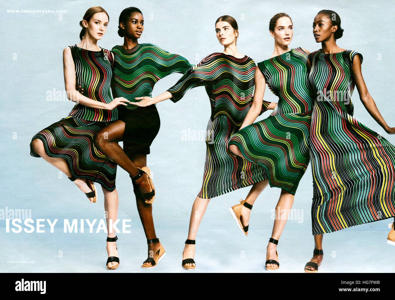 2010s UK Magazine annonce Issey Miyake Banque D'Images