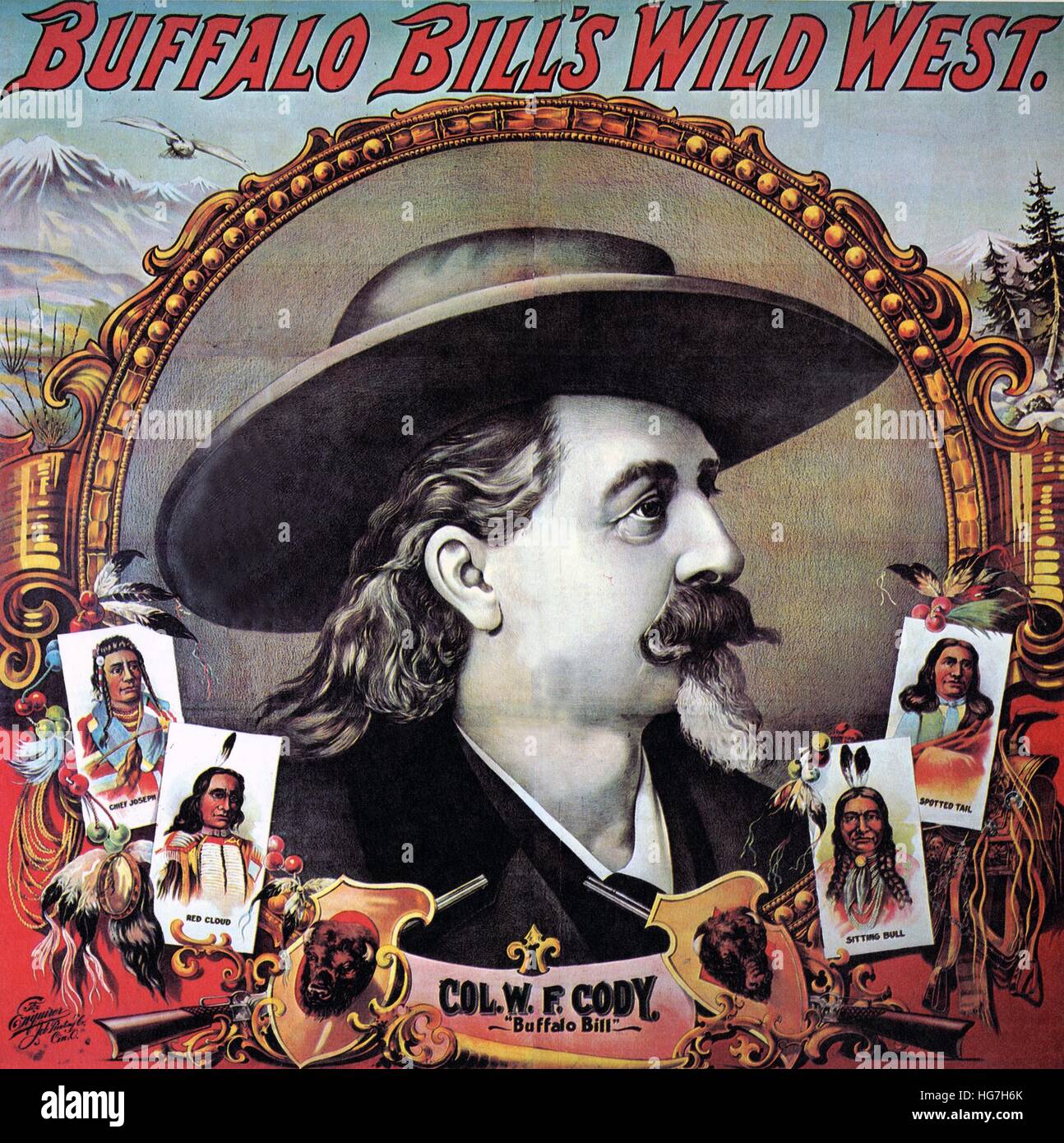 Buffalo bill poster Banque de photographies et d’images à haute