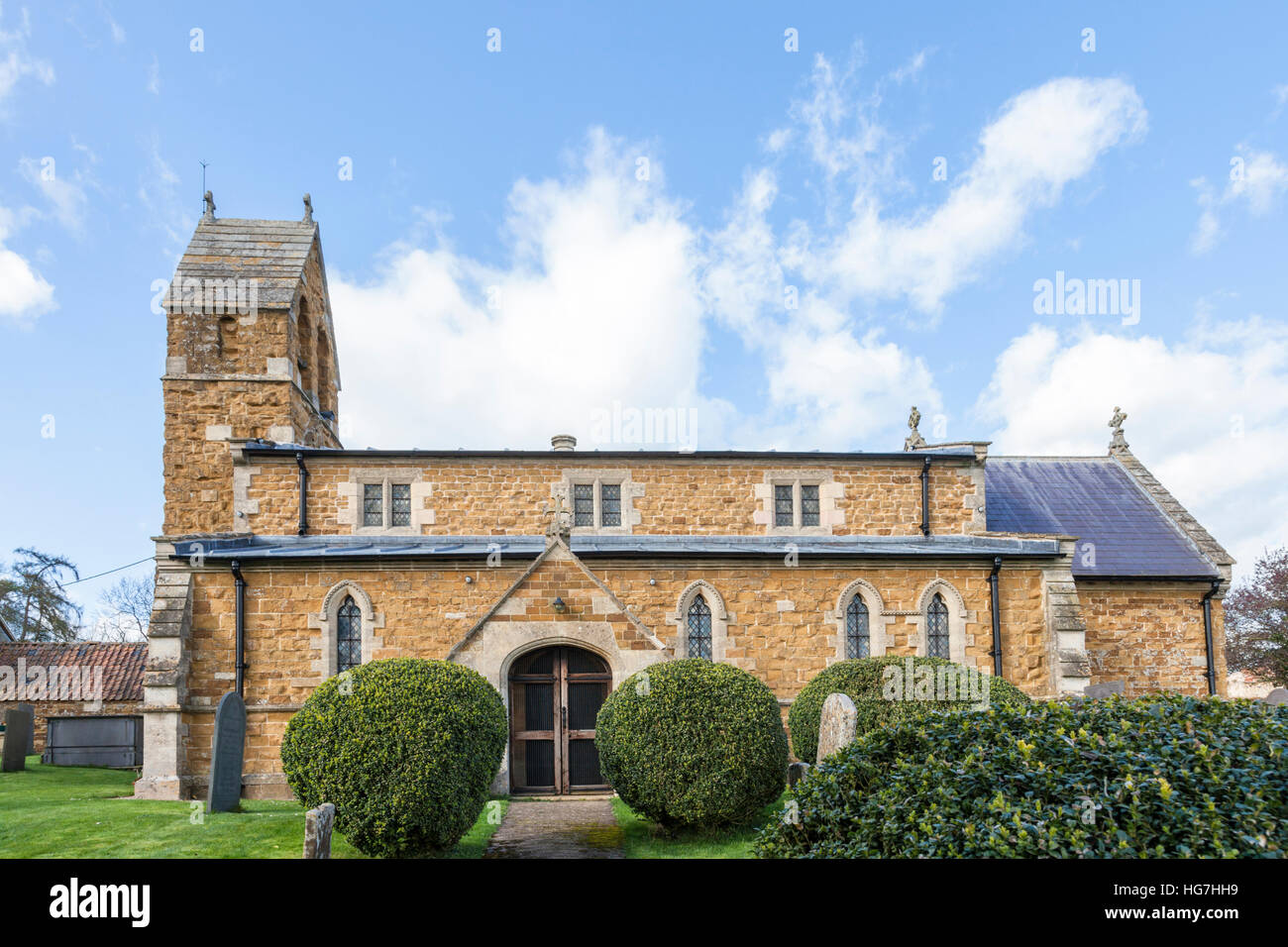Le début du xiiie siècle Saint Michel et tous les Anges, Wartnaby, Leicestershire, England, UK Banque D'Images