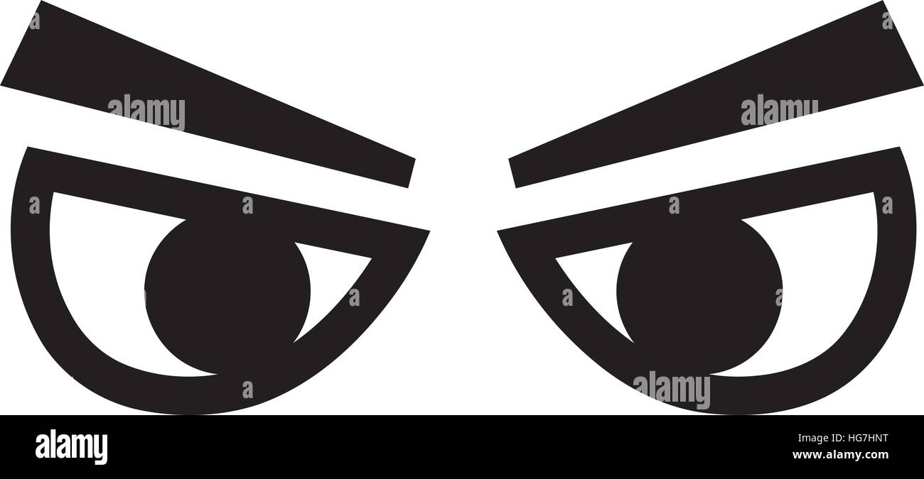 Regard en colère Illustration de Vecteur