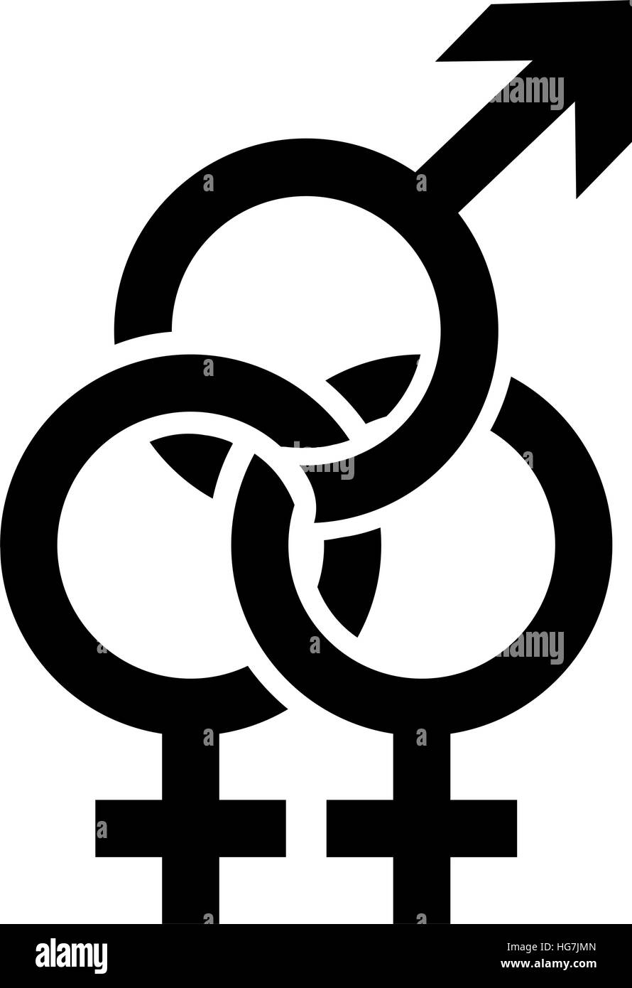 Bisexuels signe Illustration de Vecteur