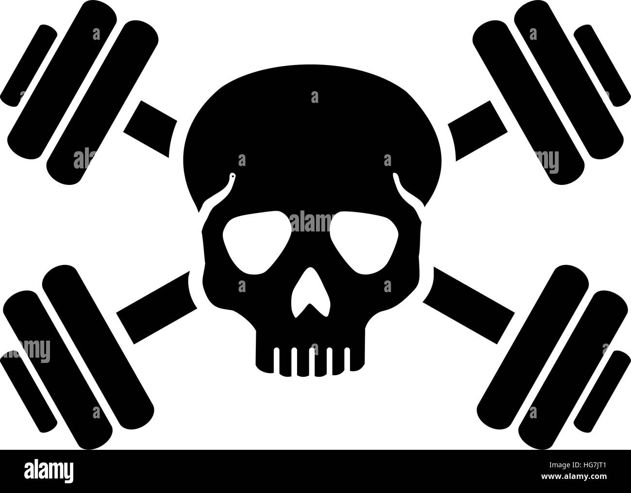 Silhouette avec word bodybuilding Bodybuilder Illustration de Vecteur