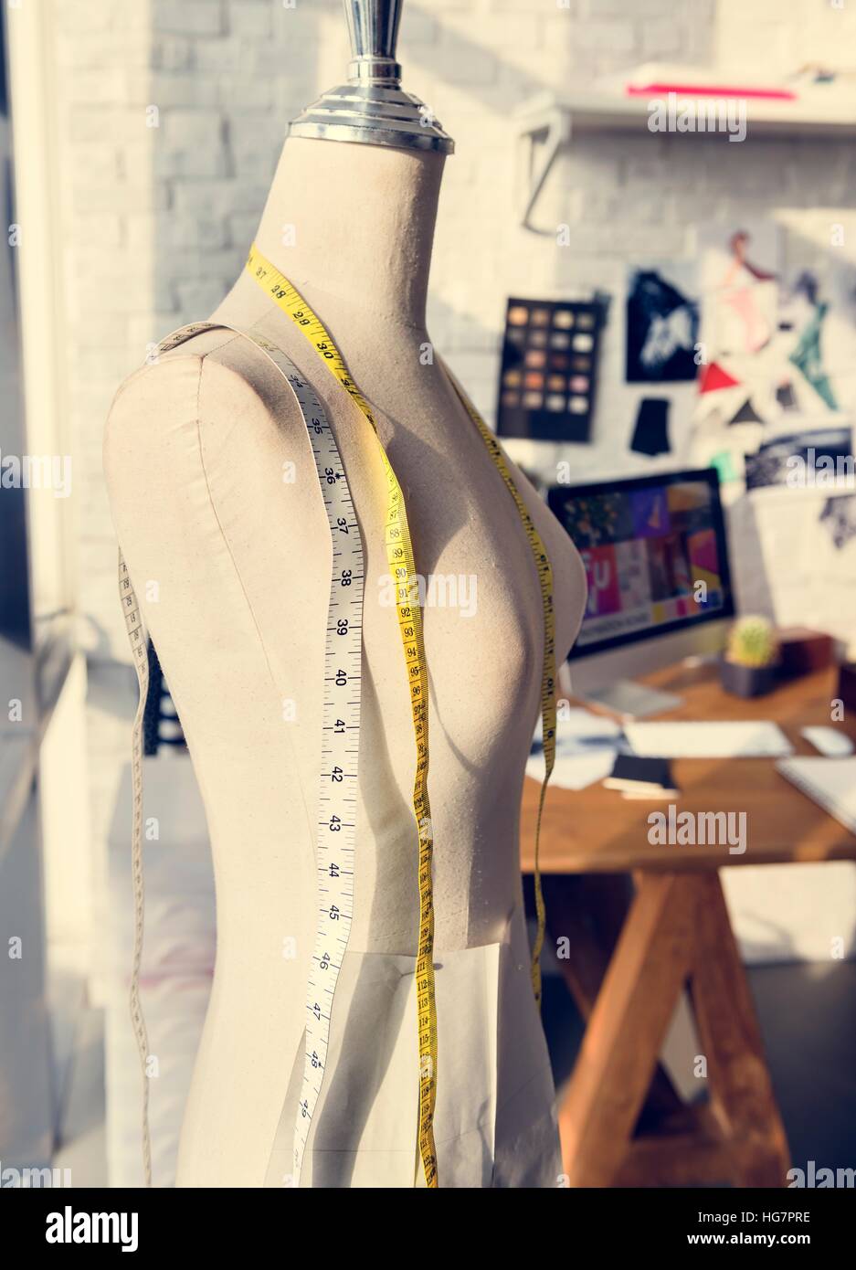 Mannequin Mode Design Concept de mesure Banque D'Images