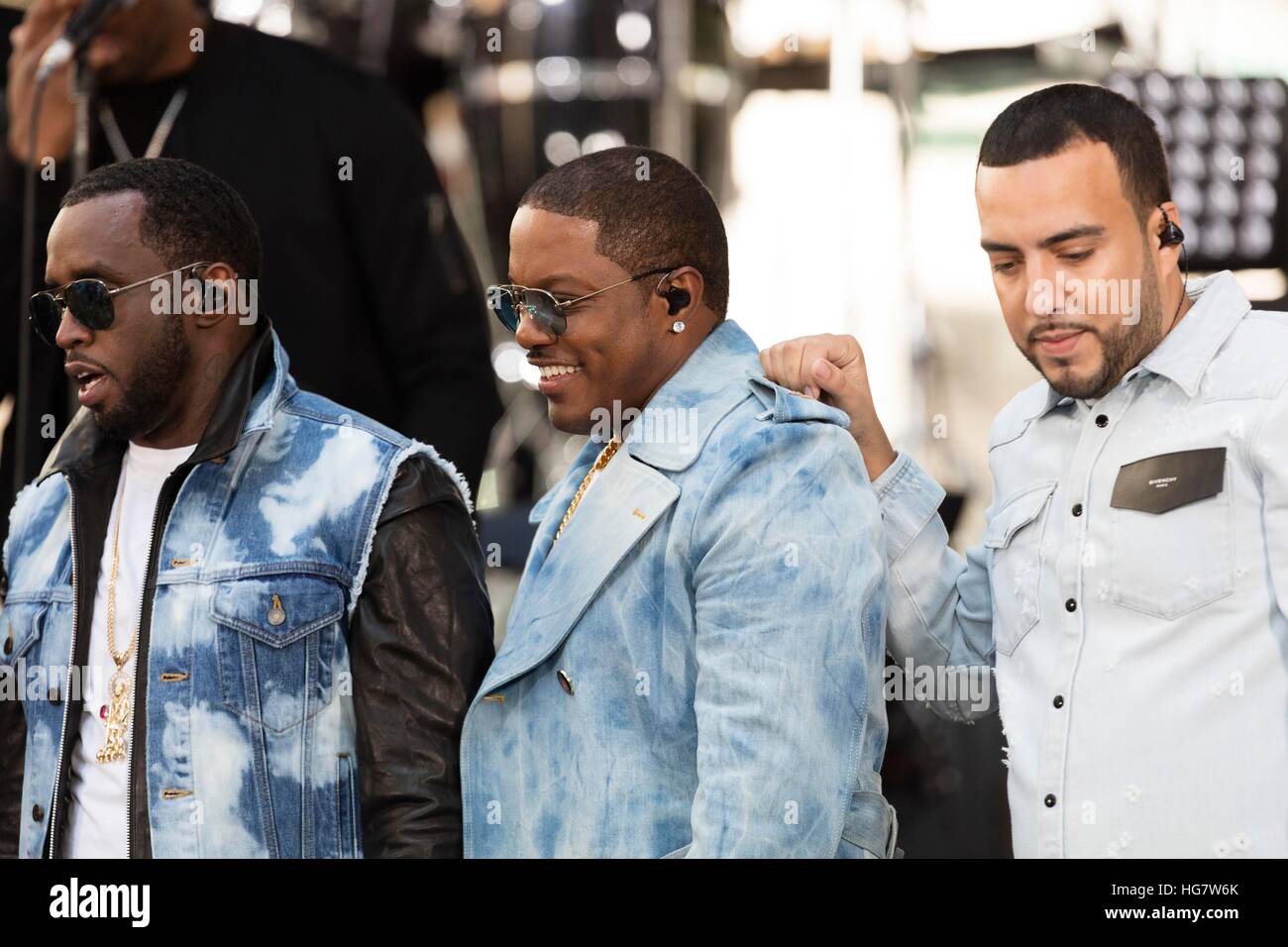 P Diddy, Mase et Montana français parler à Matt Lauer lors d'une interview sur la Today Show à l'appui du 20e anniversaire de Bad Boy Réunion de famille le 20 mai 2016 à New York, New York. Banque D'Images