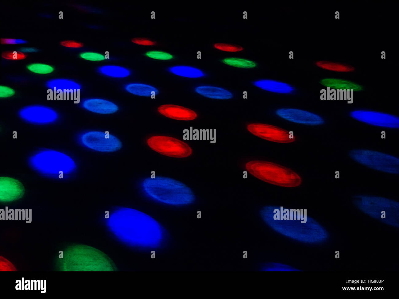 Couleurs dans le noir Banque D'Images
