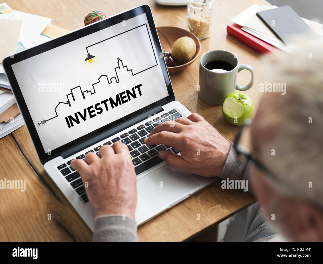 Vente Propriété et l'investissement Concept Banque D'Images