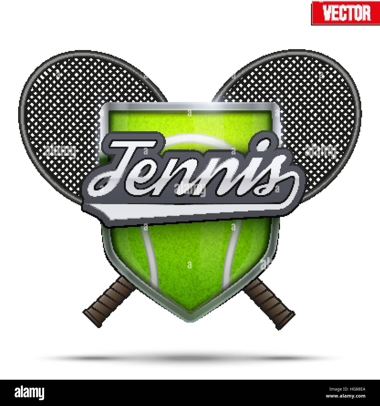 Symbole de Tennis Premium Illustration de Vecteur