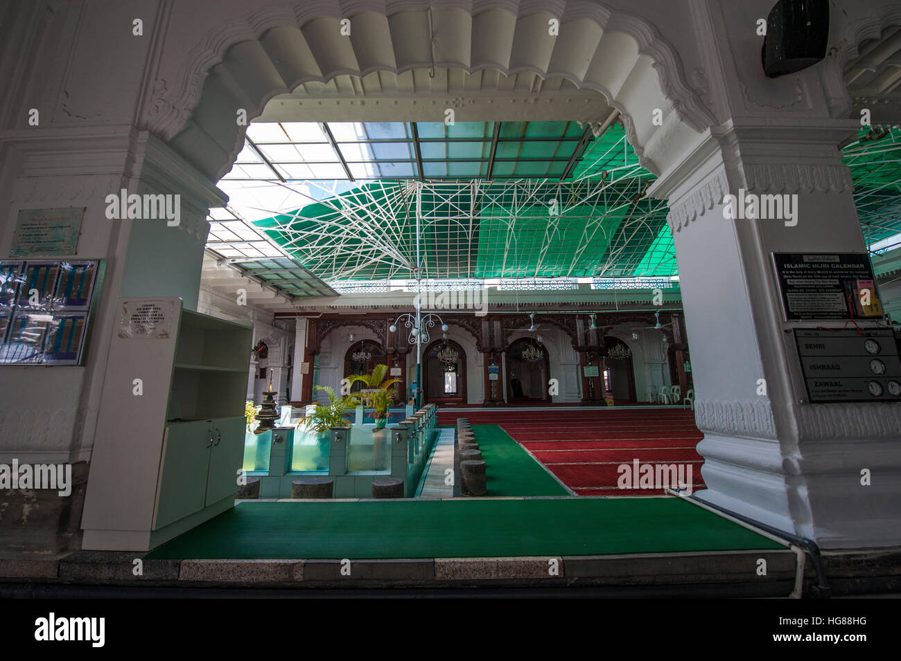 Jummah Mosque à Port Louis, à Maurice. Banque D'Images