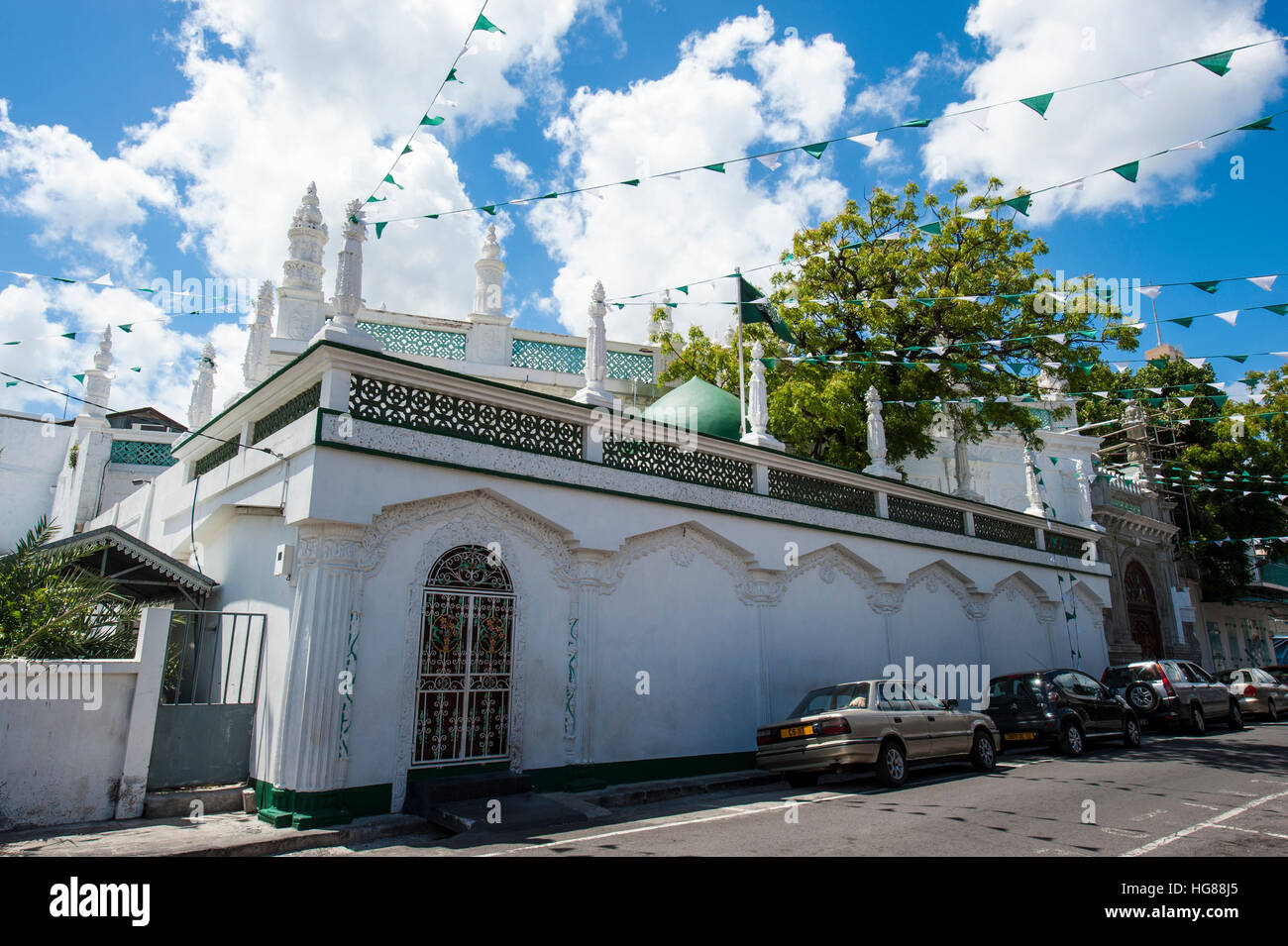 Jummah Mosque à Port Louis, à Maurice. Banque D'Images