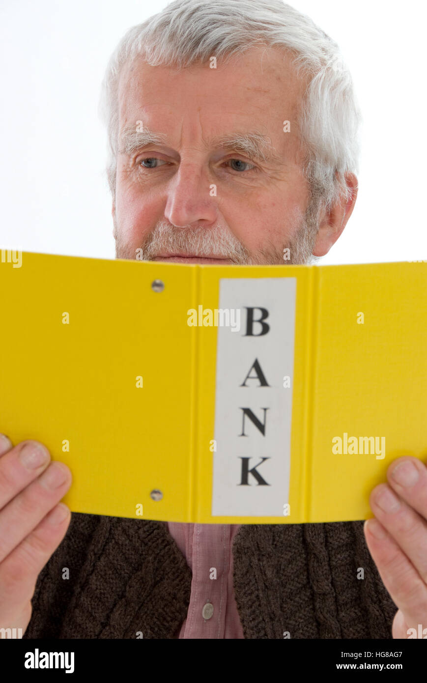 Retraité des comptes en banque Banque D'Images