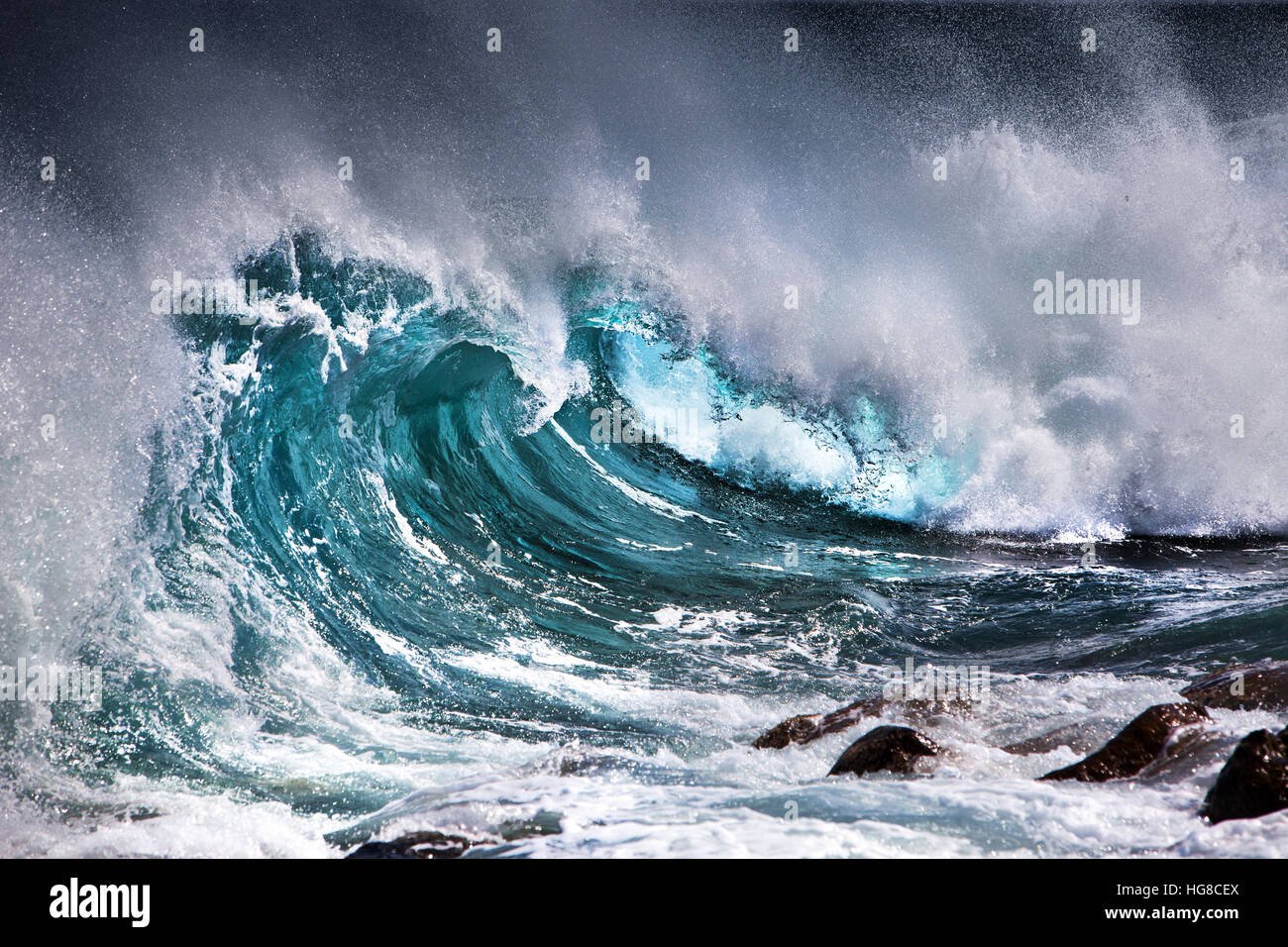 Vague d’océan Banque D'Images