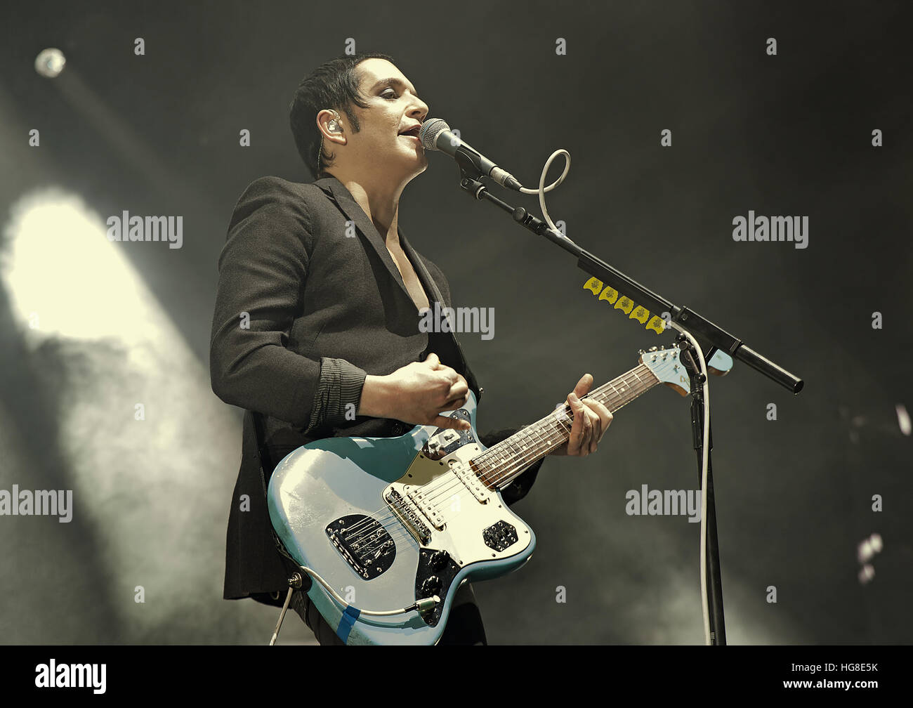 L'exécution de placebo à la Manchester Arena comprend : Placebo, Brian Molko Où : Manchester, Royaume-Uni Quand : 05 déc 2016 Banque D'Images