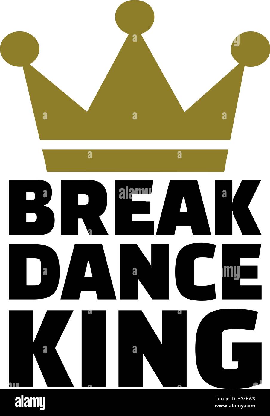 Roi de breakdance Illustration de Vecteur