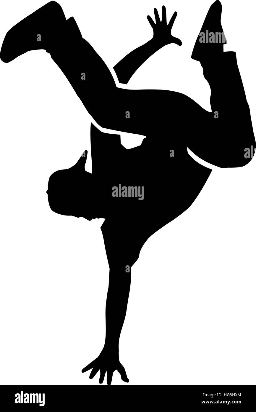 Homme de breakdance Illustration de Vecteur