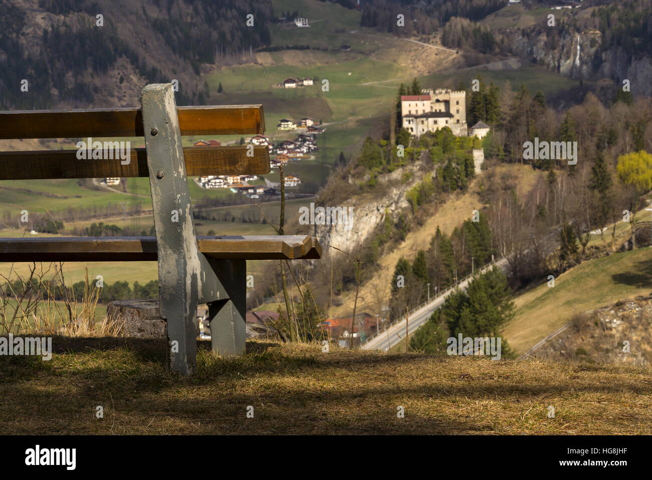 Château de Weissenstein dans station de ski à Kirchberg in Tirol, Autriche Banque D'Images