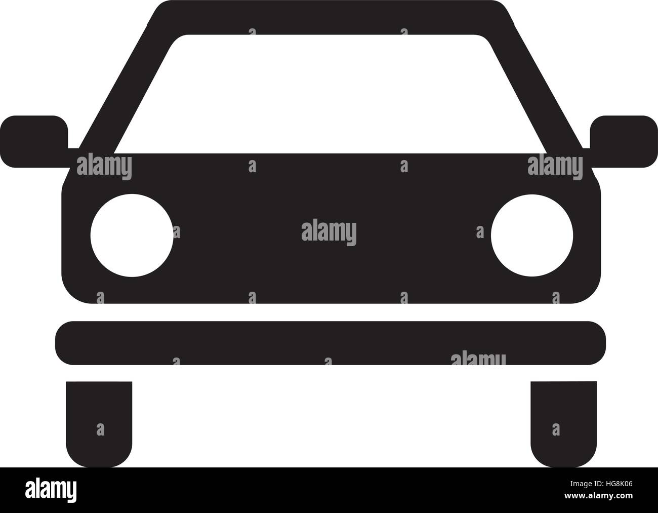 Icône de voiture façade Illustration de Vecteur
