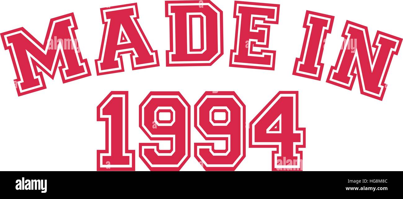 Faite en 1994 Illustration de Vecteur