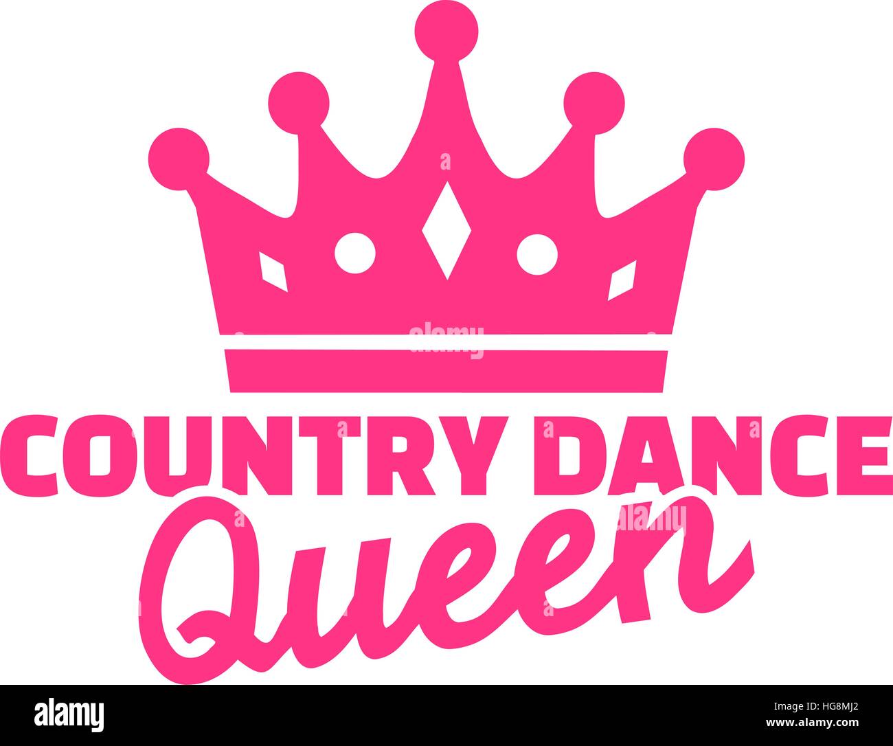 Reine de danse country Illustration de Vecteur