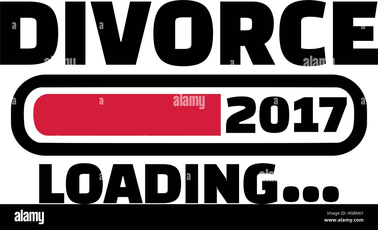 Le Divorce 2017 Loading Illustration de Vecteur
