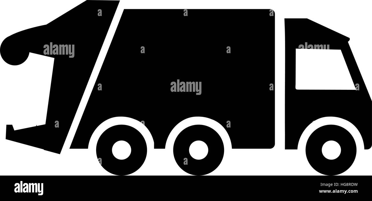 Camion à ordures Illustration de Vecteur