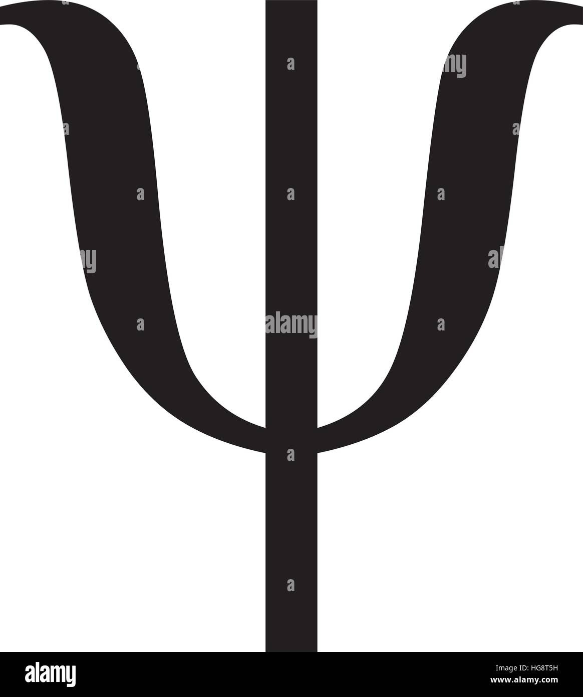 Signe de la grecque psi Illustration de Vecteur