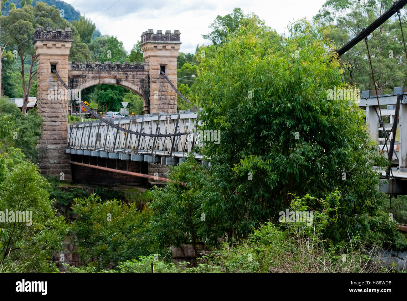 Pont Hampden,Kangaroo Valley, Australie Banque D'Images