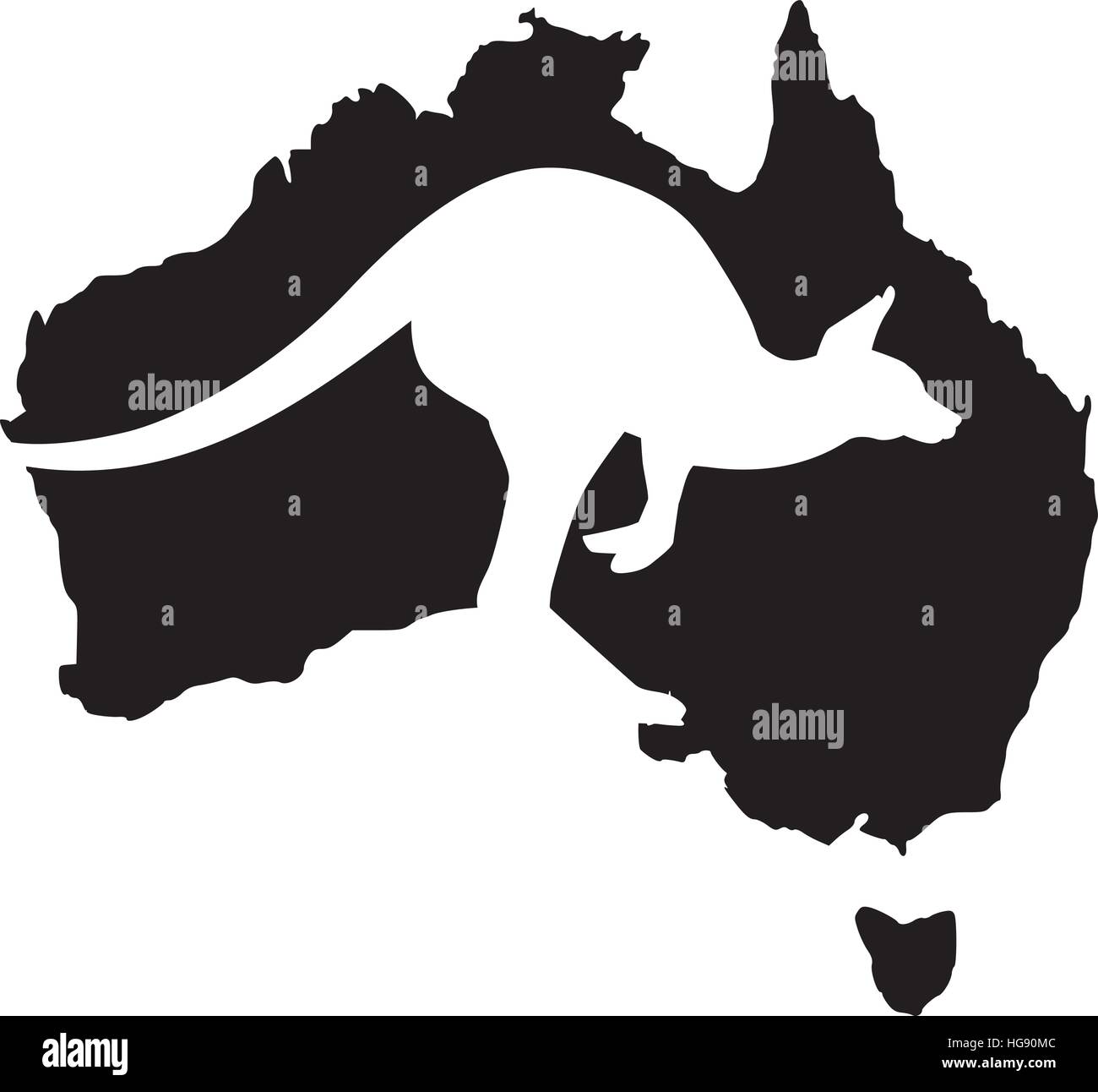 Carte De L Australie Avec Le Kangourou Image Vectorielle Stock Alamy Carte De L Australie Avec Le Kangourou Image Vectorielle Stock Alamy