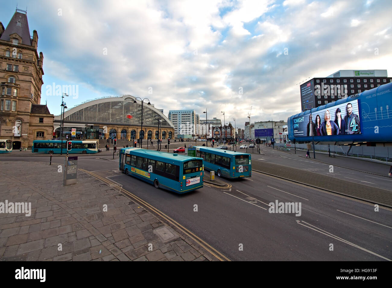 Vue de la station de Liverpool Lime Street UK Banque D'Images