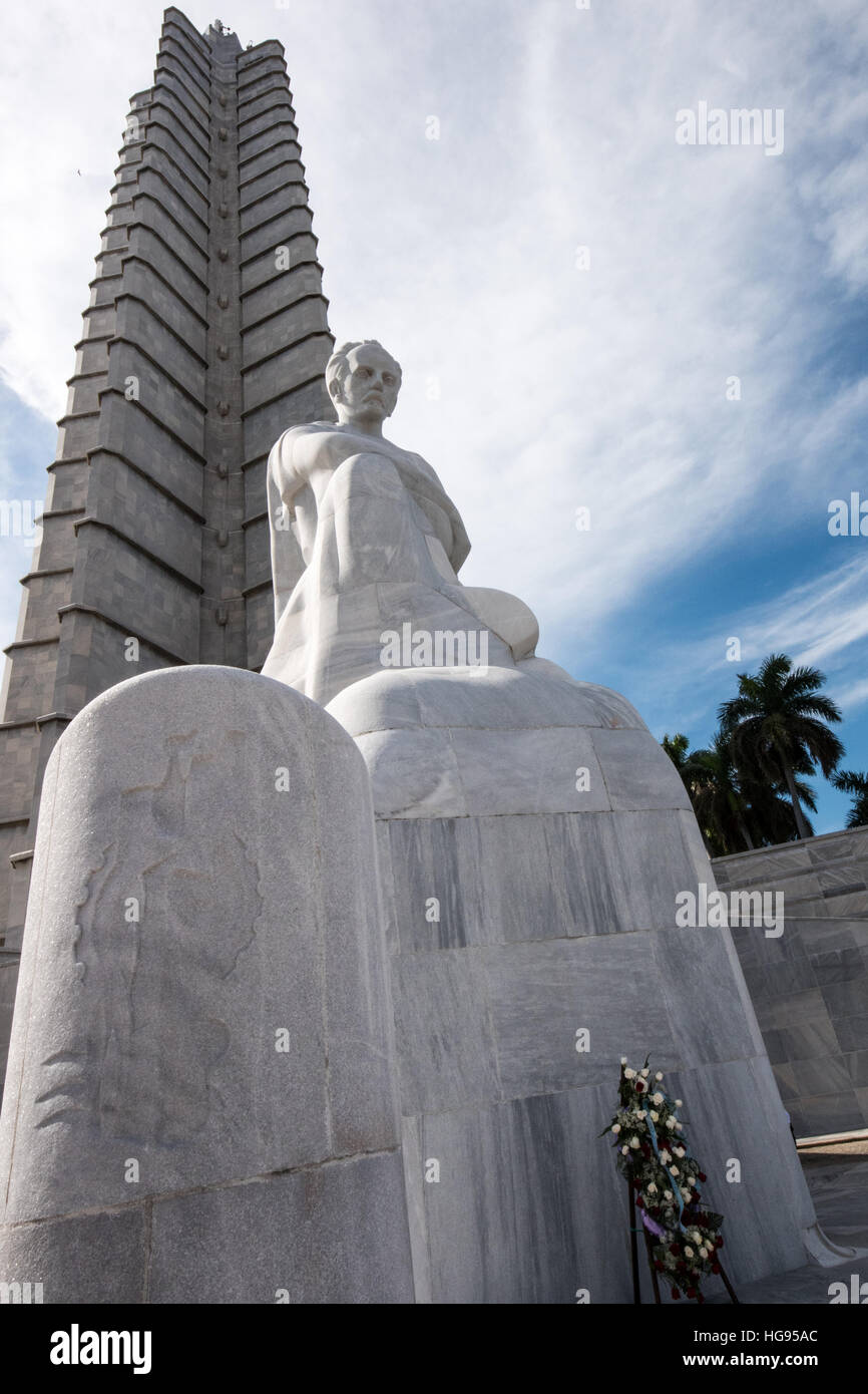 La place de la Révolution, La Havane, Cuba Banque D'Images