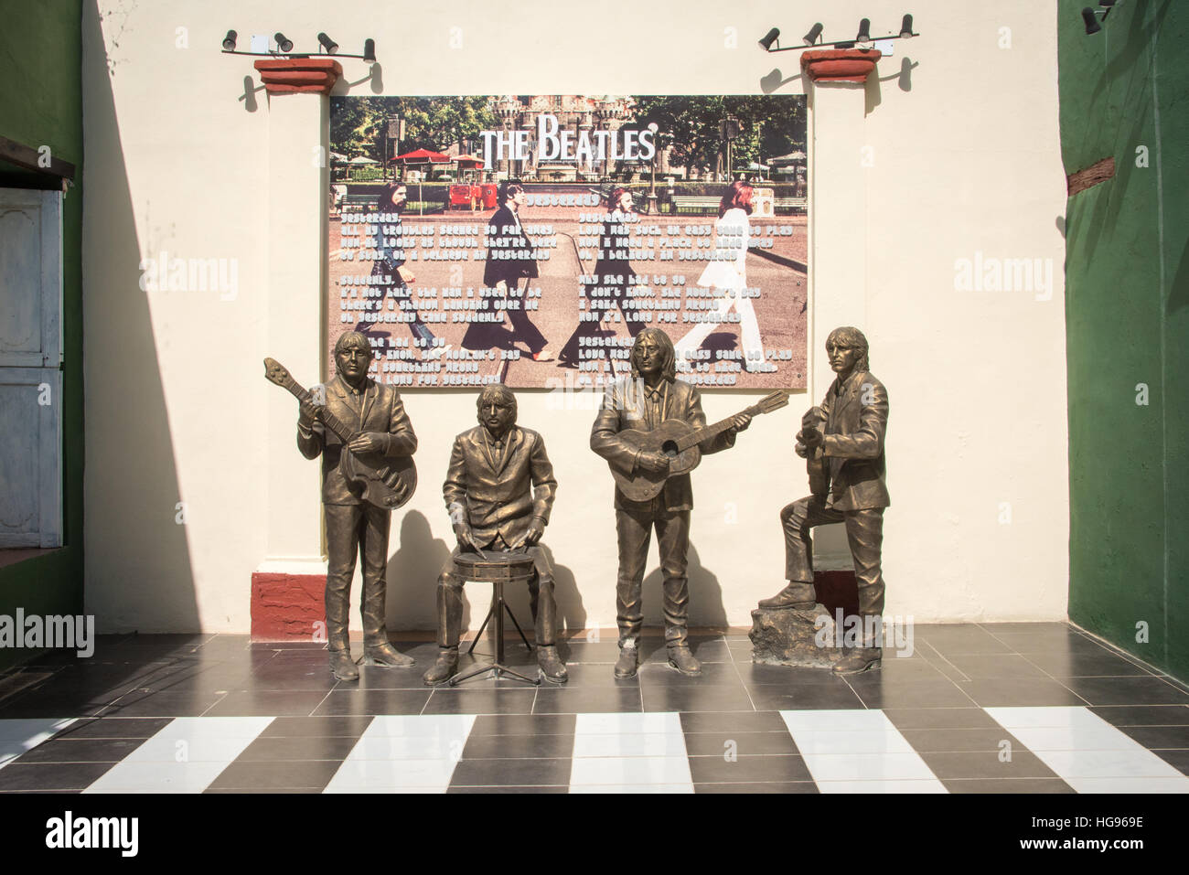 Les Beatles Statues, Trinidad, Cuba Banque D'Images