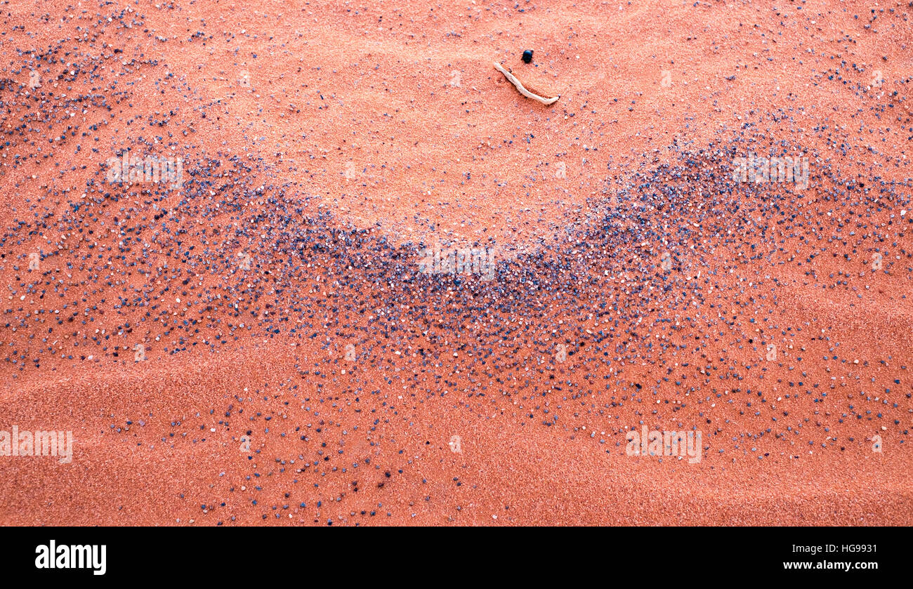 Vague de sable rouge dans le sable Hollow State Park.L'ouragan, Utah, USA. Banque D'Images