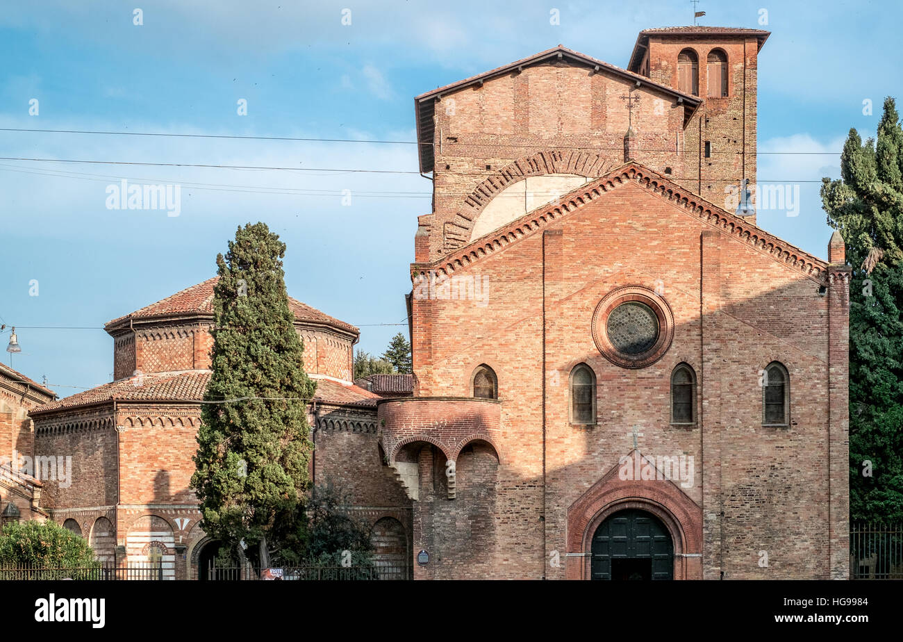 Basilique Saint Stephen, également nommé les sept églises, au centre-ville de Bologne, en Italie. Banque D'Images