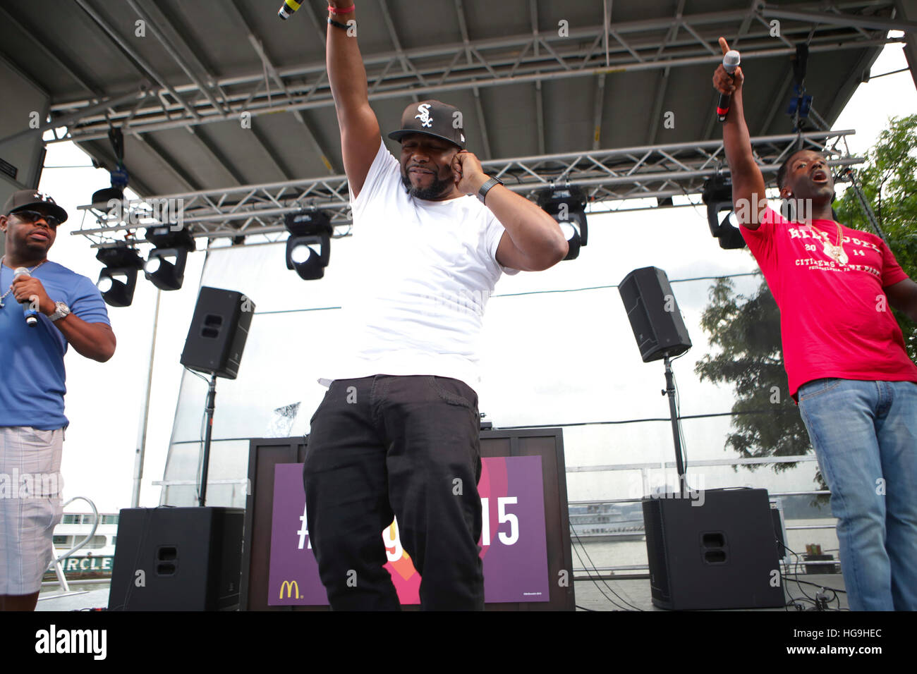 Boyz II Men effectue au cours de la # BlogHer15 : des experts parmi nous. Fête de clôture Banque D'Images