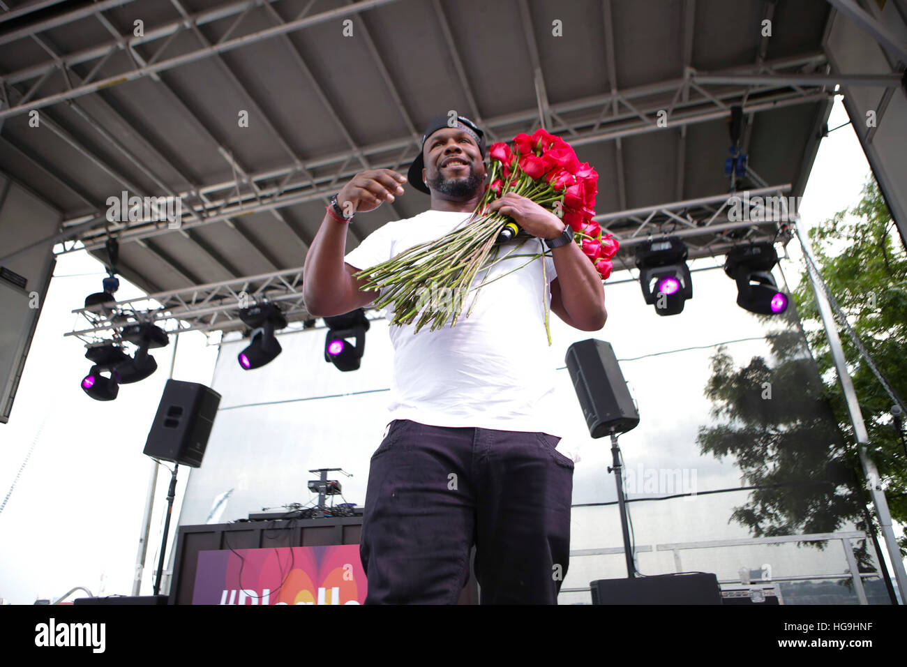 Boyz II Men effectue au cours de la # BlogHer15 : des experts parmi nous. Fête de clôture Banque D'Images