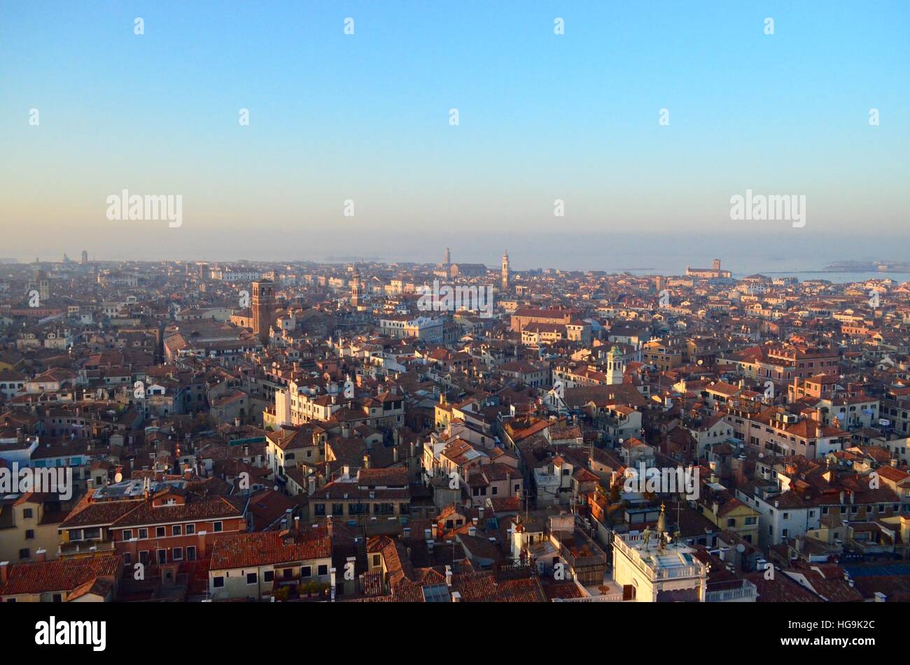 Vue depuis le Campanile di San Marco Banque D'Images