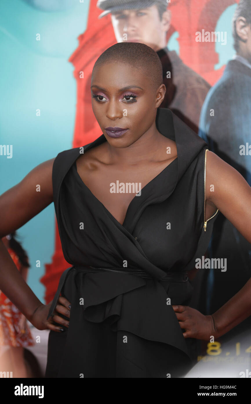 Laura Mvula arrive à l'homme d'U.N.C.L.E Zigfield première au Theatre à New York. Banque D'Images