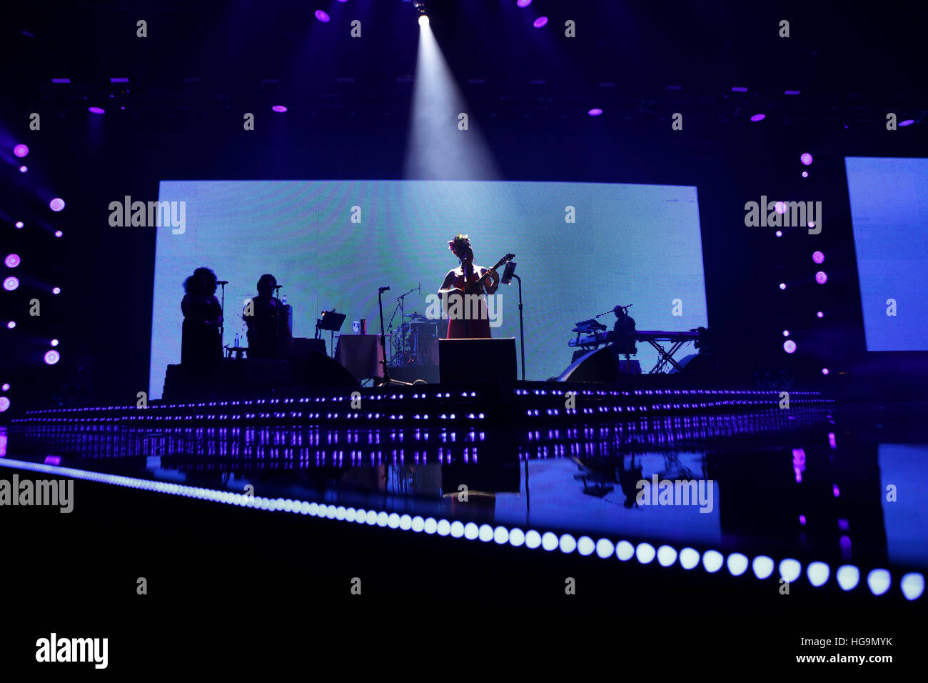 India Arie fonctionne à l'Essence Music Festival 2015 au Superdome le 3 juillet 2015 à la Nouvelle Orléans, Louisiane. Banque D'Images